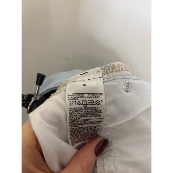 Old Navy O.G. Straight Jeans Womens 16 Light Blue Curvy Fit High Waisted - Picture 4 of 5